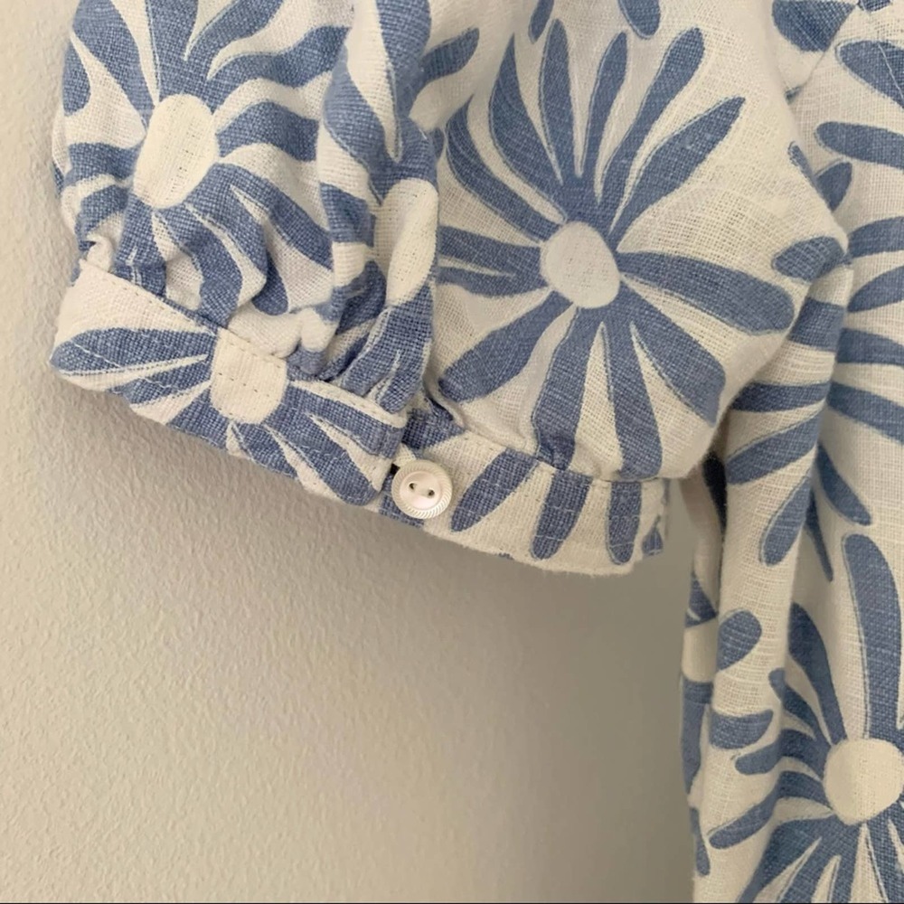 New Ralph Lauren Linen Long Floral Dress - Picture 9 of 16